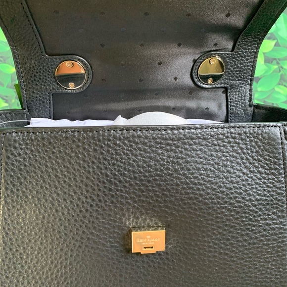 Murray street Kim Kate spade leather black satchel - Picture 8 of 8